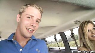 Dick Being Served On The Bus